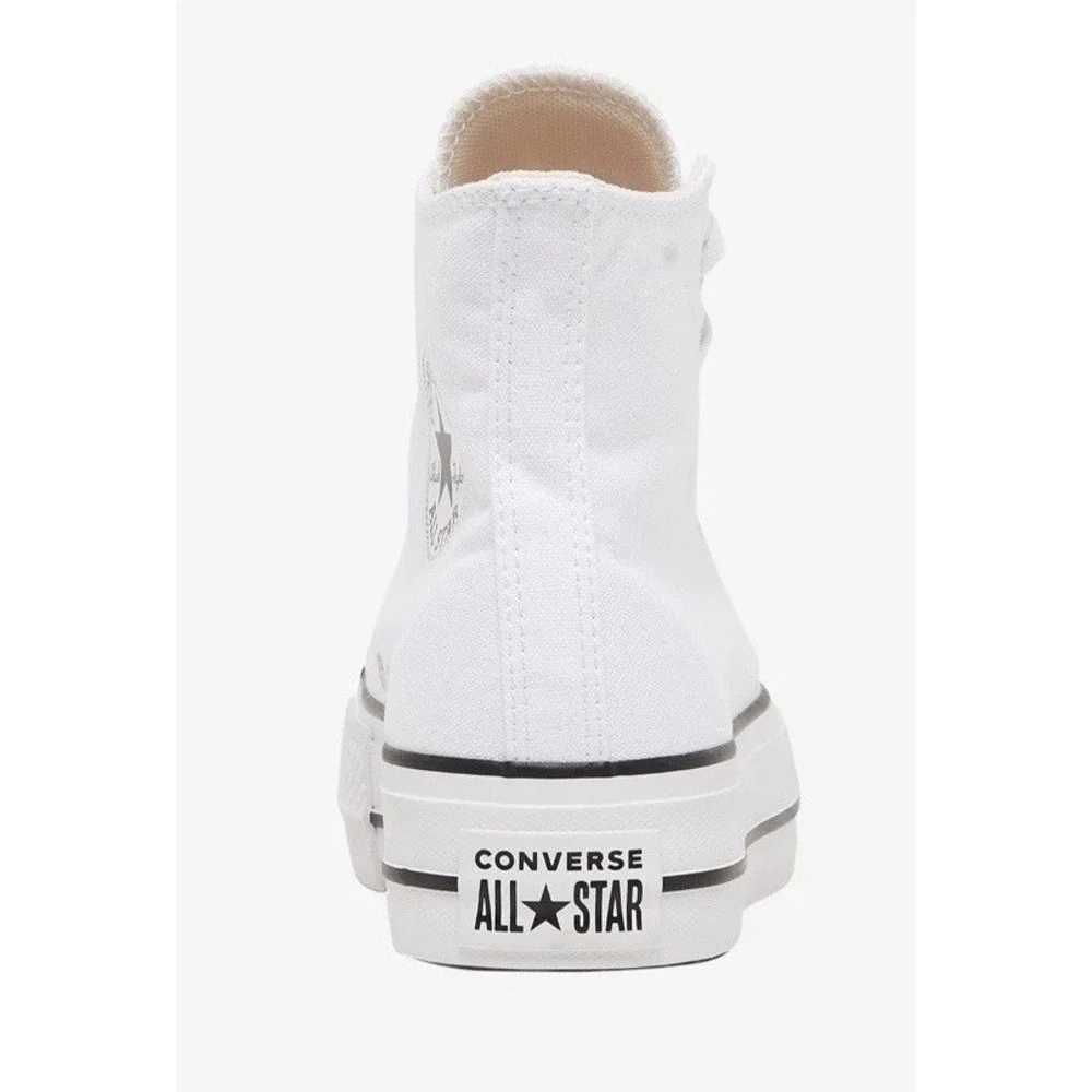 NEW Converse Chuck Taylor All Star Lift Hi Canvas Shoes 560846F White Women's 10
